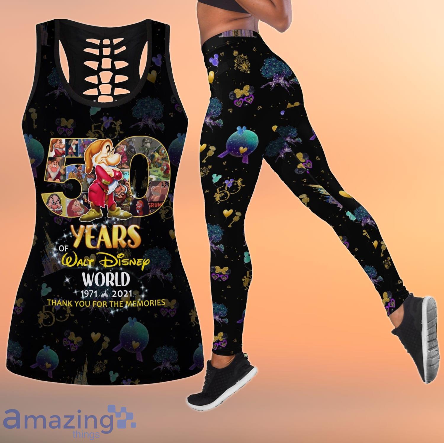 Grumpy 50th Anniversary Combo Leggings And Hollow Tank Top Product Photo 1