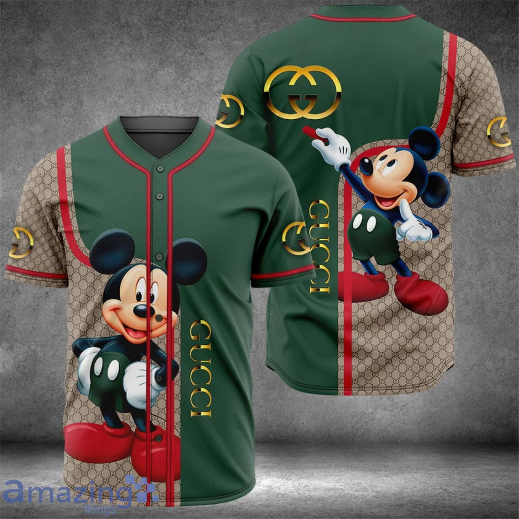 Mickey Mouse Disney Cartoon Baseball Jersey Shirt