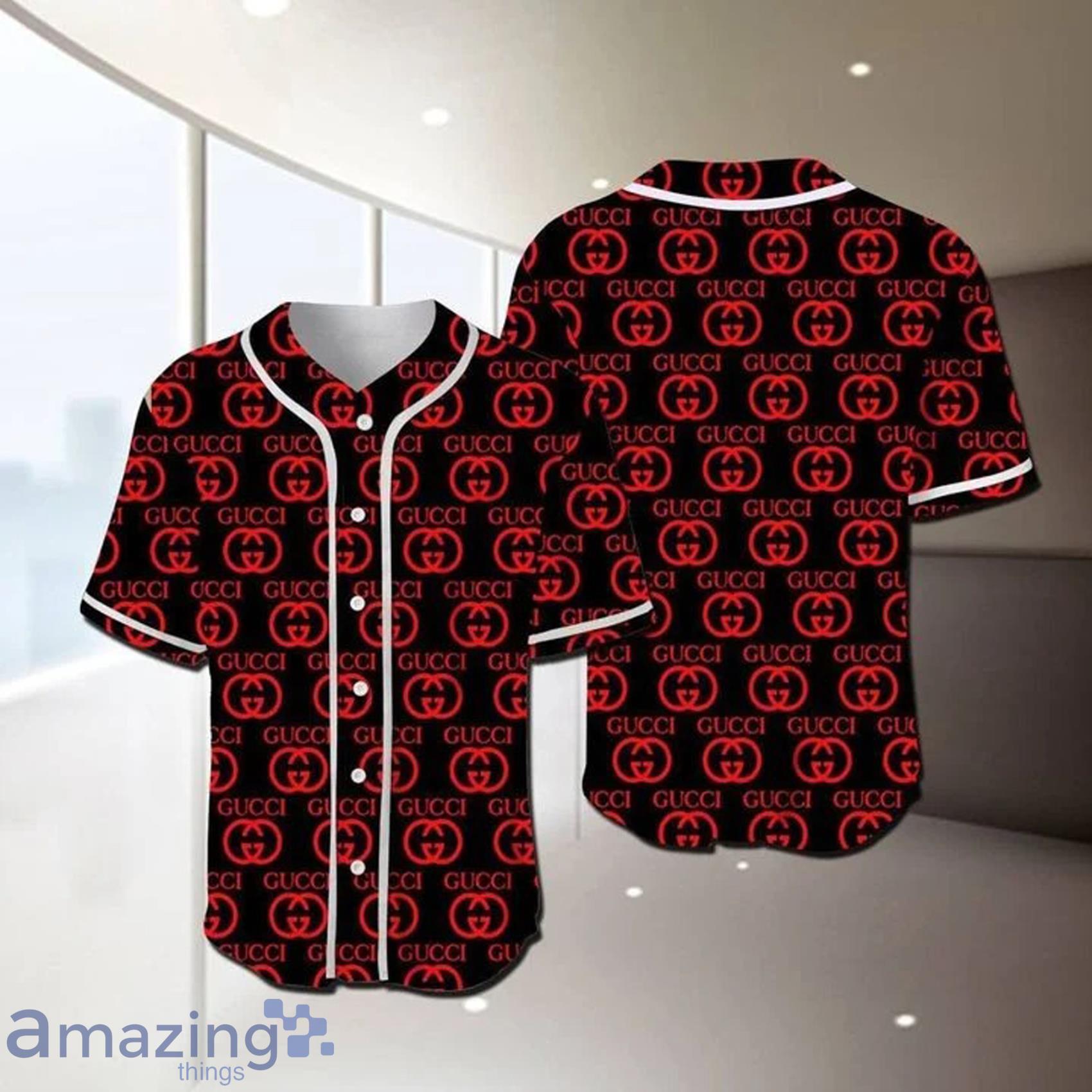 Gucci Red Baseball Jersey Clothes Sport For Men Women