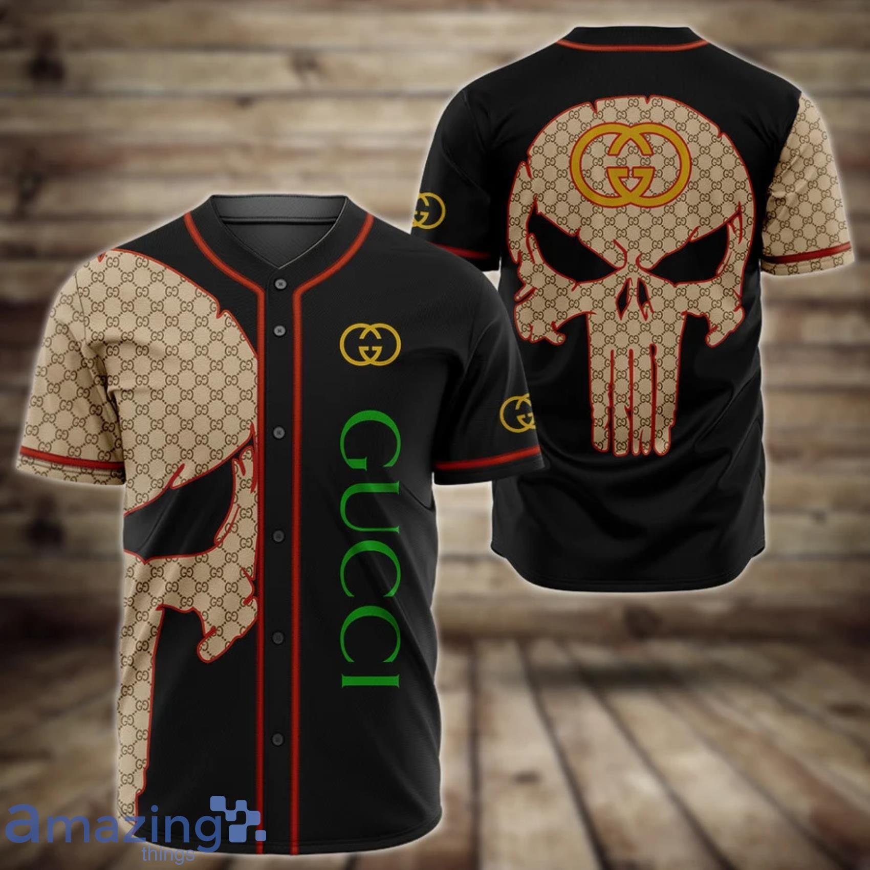 NEW] Gucci Skull Baseball Jersey Clothing Sport For Men Women