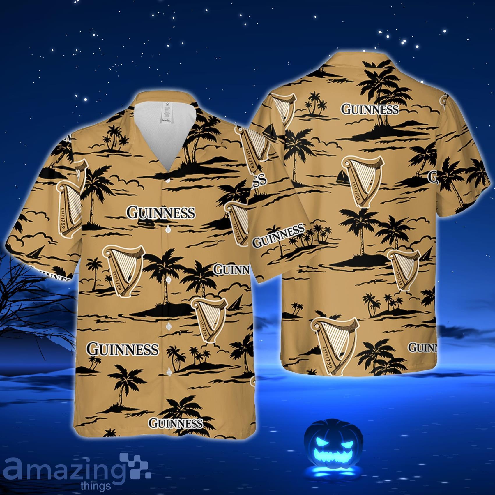 Guinness Hawaiian Beach Pattern Shirt Hawaii Beer Shirt Guinness Hawaiian Summer Shirt Guinness Aloha Shirt Gift Product Photo 1