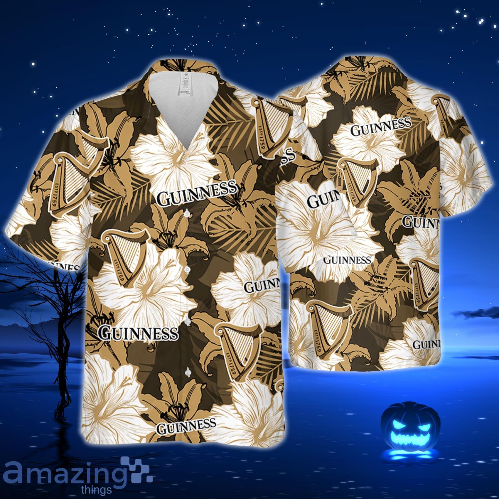 Guinness Hawaiian Floral Pattern Guinness Hawaiian Shirt For Men And Women Product Photo 1 Guinness Hawaiian Floral Pattern Guinness Hawaiian Shirt For Men And Women Product Photo 1