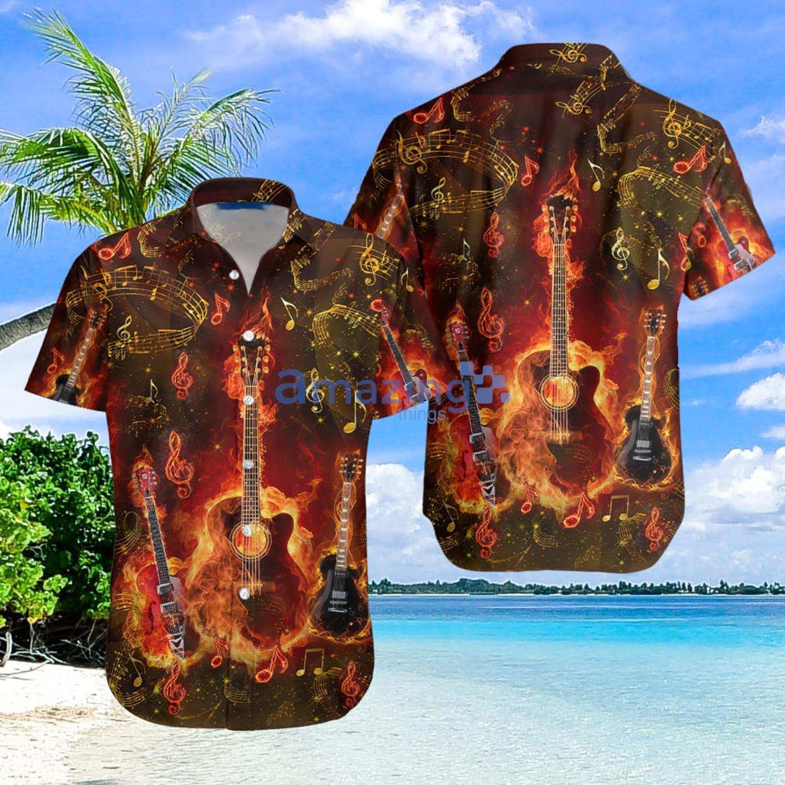 Guitar Aloha Hawaiian Shirt Summer Gift For Men And Women Product Photo 1