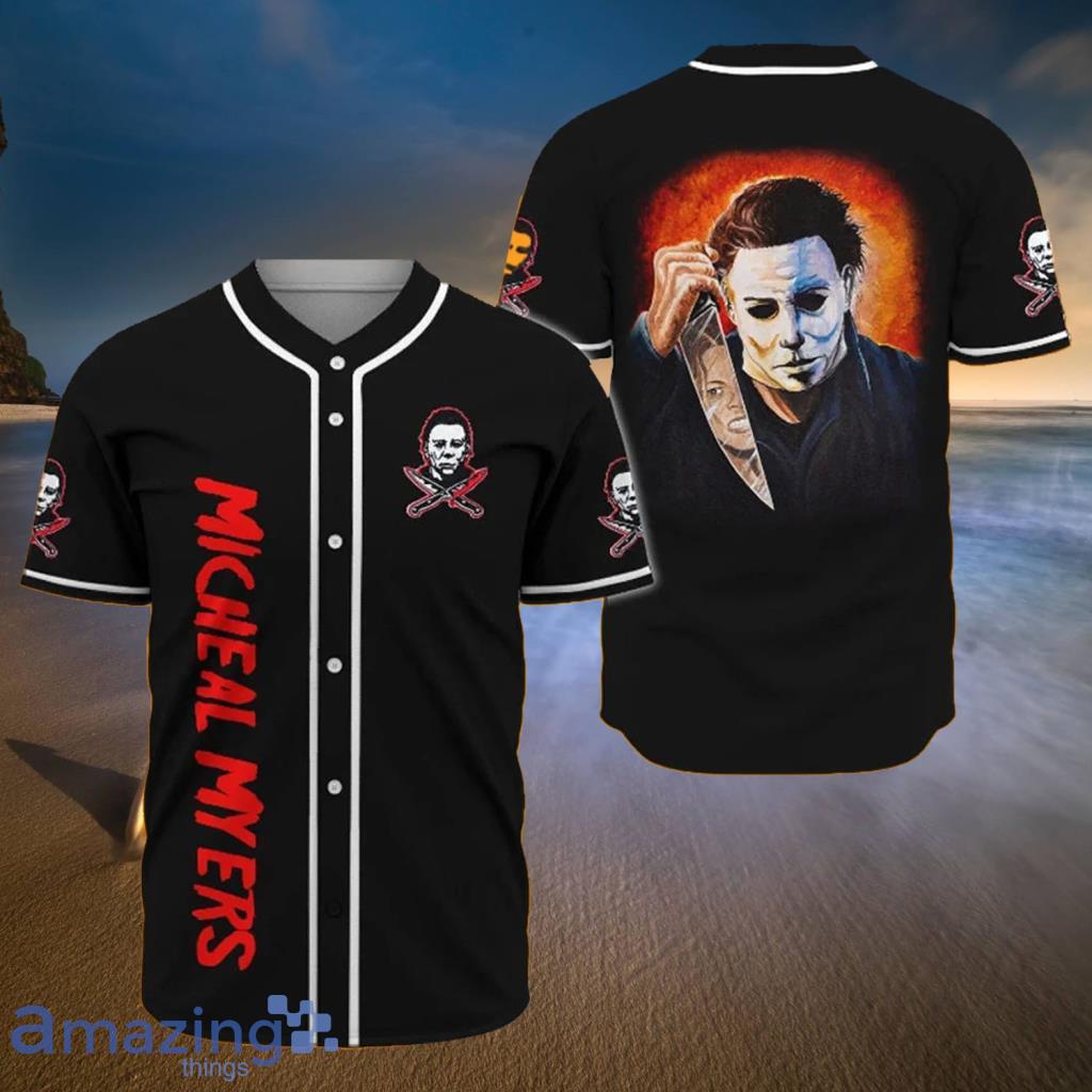 Halloween Collection Micheal Myers Baseball Jerseys  For Men And Women - Halloween Collection Micheal Myers Baseball Jerseys  For Men And Women