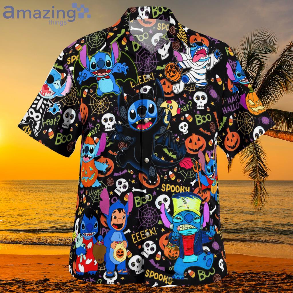 Halloween Trick Or Treat Stitch Hawaiian Shirt - Halloween Trick Or Treat Stitch Hawaiian Shirt