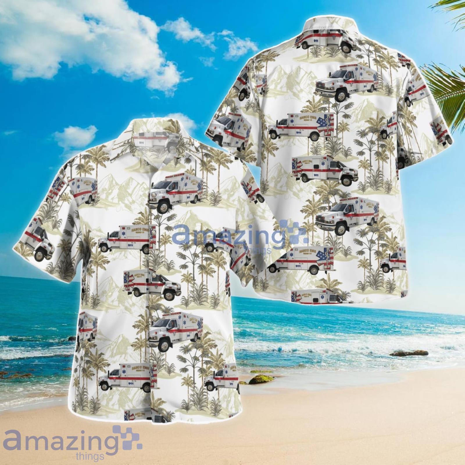 Hanco Ems Ambulance Inc Findlay Ohio Summer Gift Hawaiian Shirt Product Photo 1