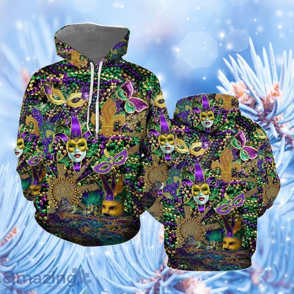 Happy Mardi Gras Fat Tuesday Carnival Color Festival Hoodie 3D All Over Print - Happy Mardi Gras Fat Tuesday Carnival Color Festival All Over Print  For Men & Women  HP1758