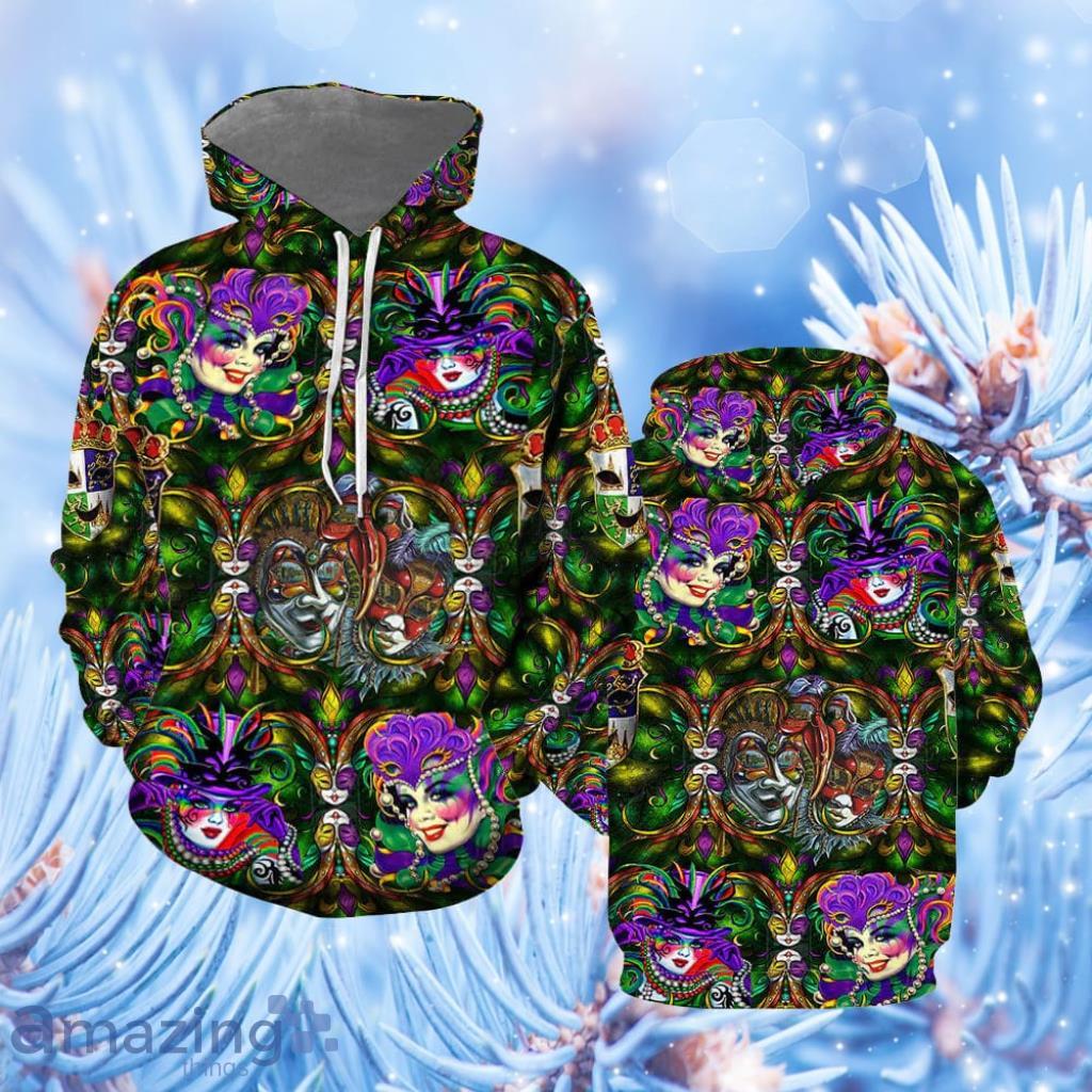 Happy Mardi Gras Parade Party Hoodie 3D All Over Print - Happy Mardi Gras Parade Party All Over Print  For Men And Women  HP1993