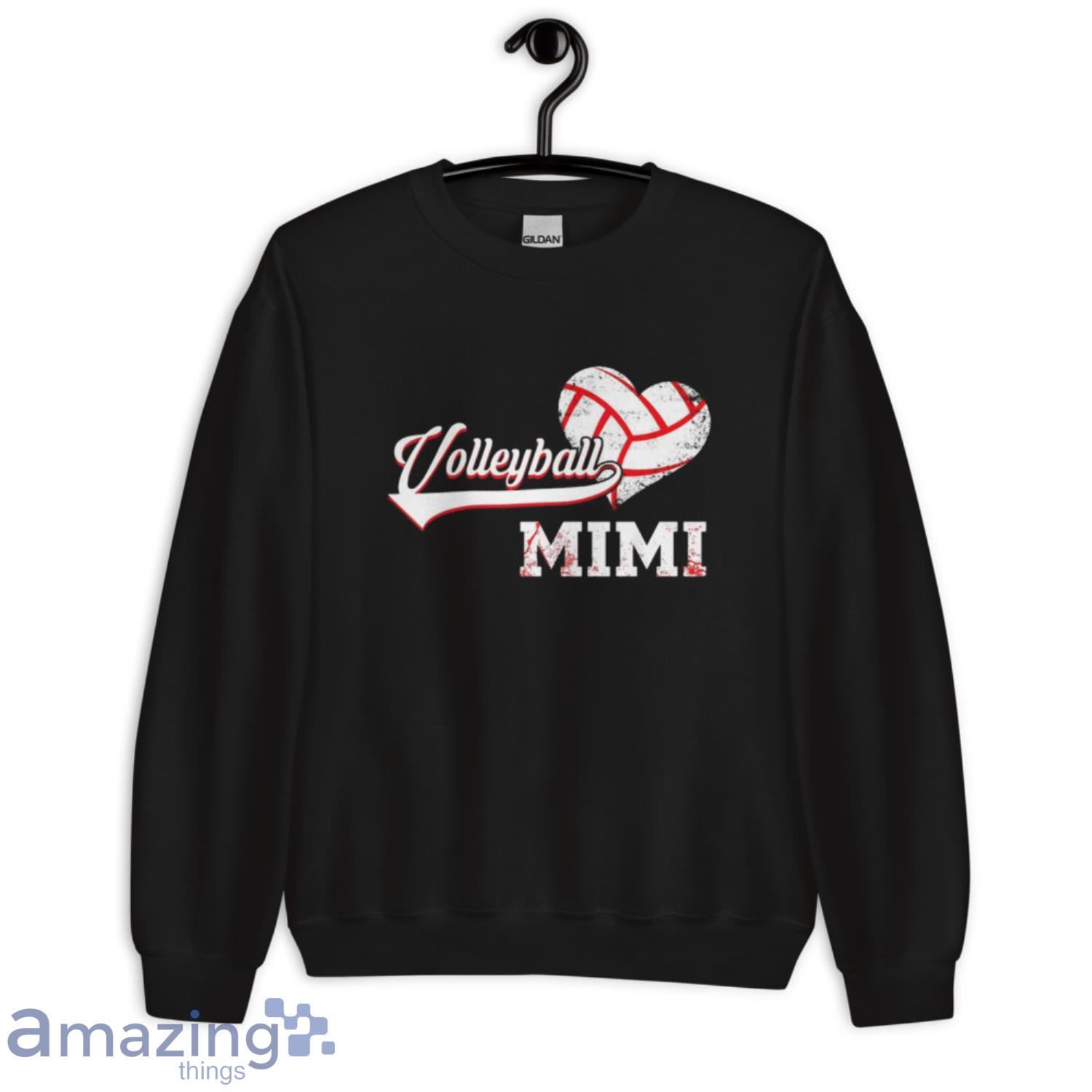 Happy Volleyball Mimi Heart Shirt image Happy Volleyball Mimi Heart Shirt - Unisex Crewneck Sweatshirt