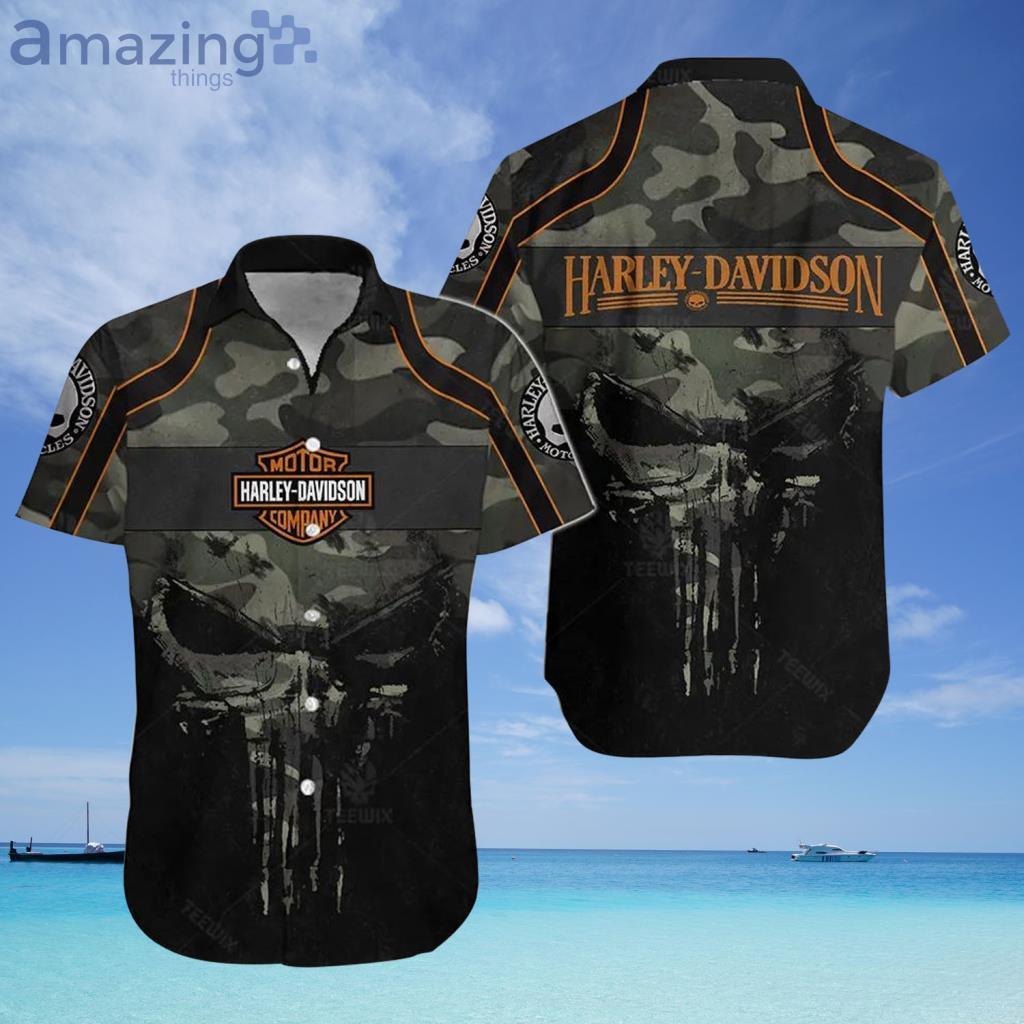 Dallas Cowboys Harley Davidson Skull Shirt - High-Quality Printed Brand