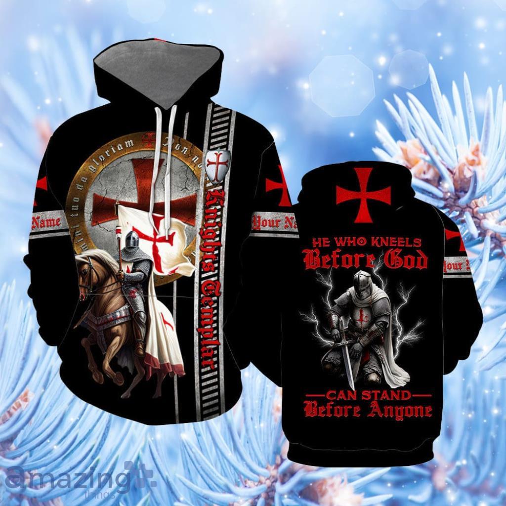 He Who Kneels Before God Can Stand Before Anyone Custom Name Hoodie 3D All Over Print - He Who Kneels Before God Can Stand Before Anyone Custom Name Hoodie Over Print  For Men & Women  CN6326