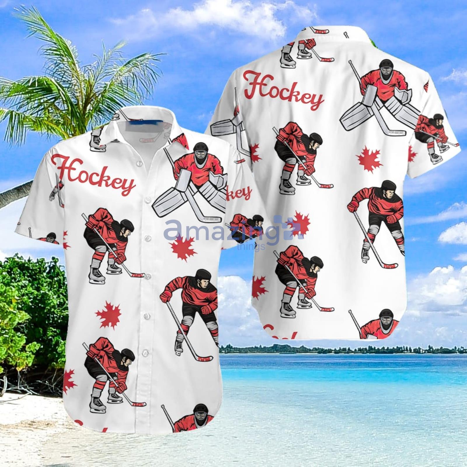 Hockey Aloha White Hawaiian Shirt Men And Women Summer Gift Product Photo 1