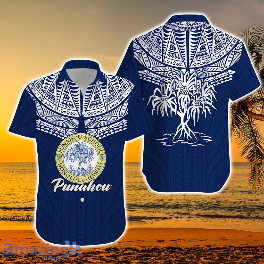 Honolulu Hawaii Punahou School Hawaiian Shirt - Honolulu Hawaii Punahou School Hawaiian Shirt - LT12_1064