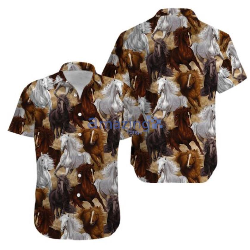 Horse Aloha Hawaiian Shirt Men And Women Summer Gift Product Photo 1