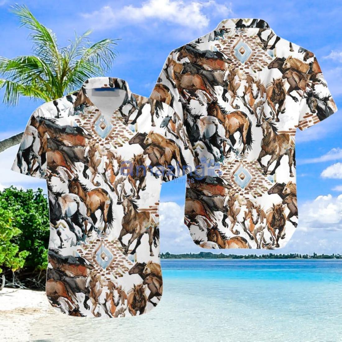 Horse Aloha Hawaiian Shirt Summer Gift For Men And Women Product Photo 1