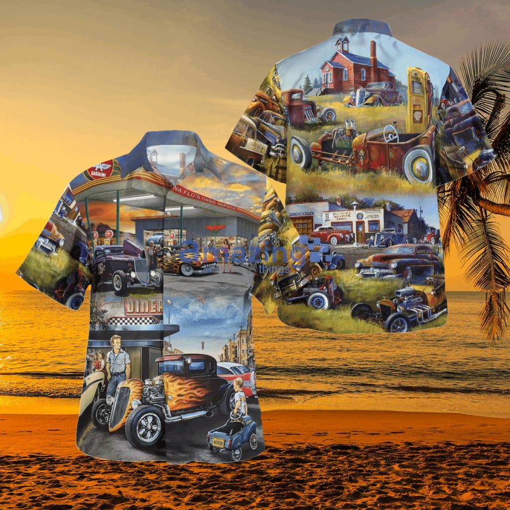 Hot Rod Hawaiian Shirt - DLSI0303BG08 Hot Rod Hawaiian Shirt