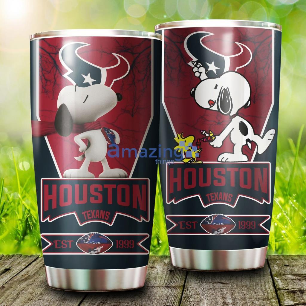 Houston Texans Snoopy  Tumbler - 1