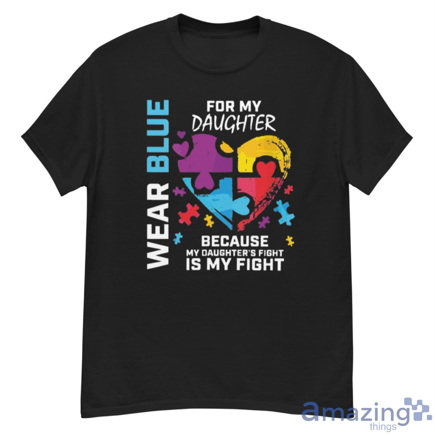 I Wear Blue Merch Autism Awareness T Shirt - G500 Men’s Classic T-Shirt
