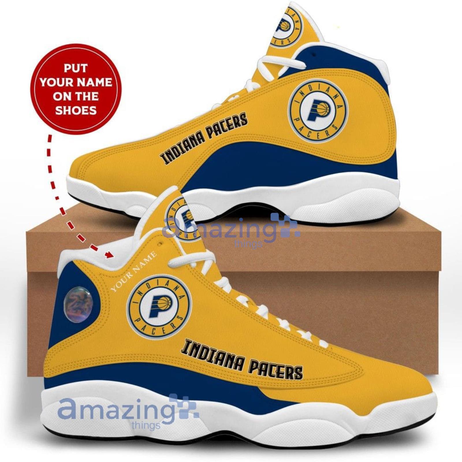 Indiana Pacers NBA Team Sneakers Custom Name Air Jordan 13 Shoes