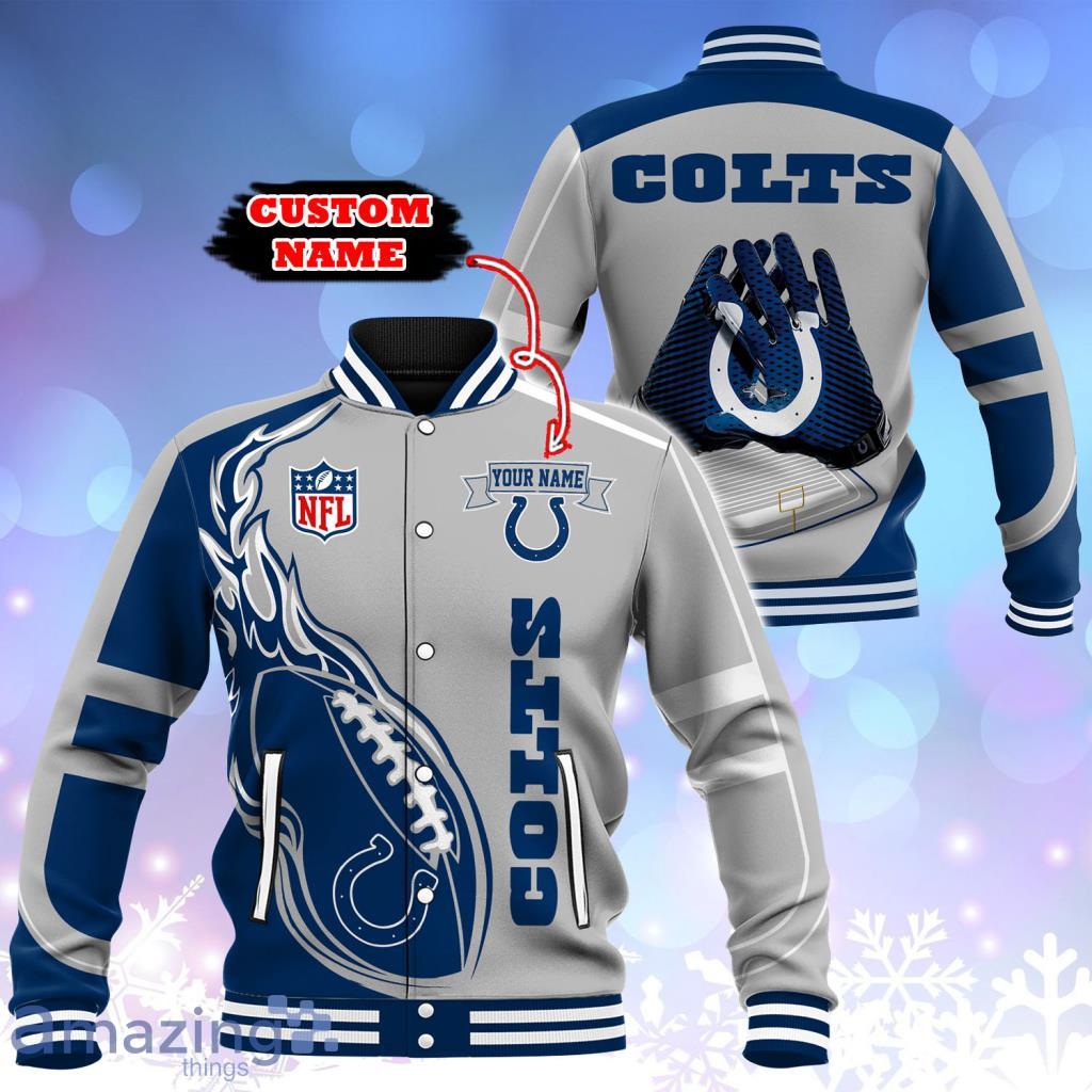 Indianapolis Colts NFL Custom Name Baseball Jacket