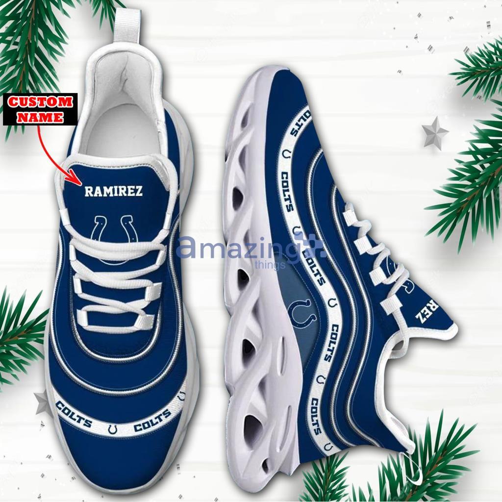 Indianapolis Colts NFL Luxury Custom Name Max Soul Shoes - Indianapolis Colts NFL Luxury Custom Name Max Soul Shoes