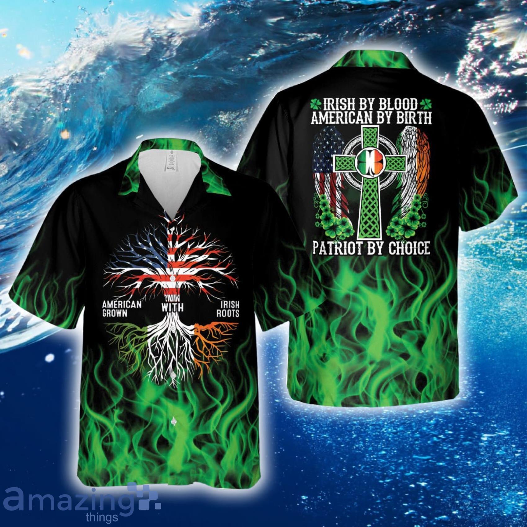 Irish By Blood American By Birth Hawaiian Shirt And Short image Irish By Blood American By Birth Hawaiian Shirt And Short Product Photo 5