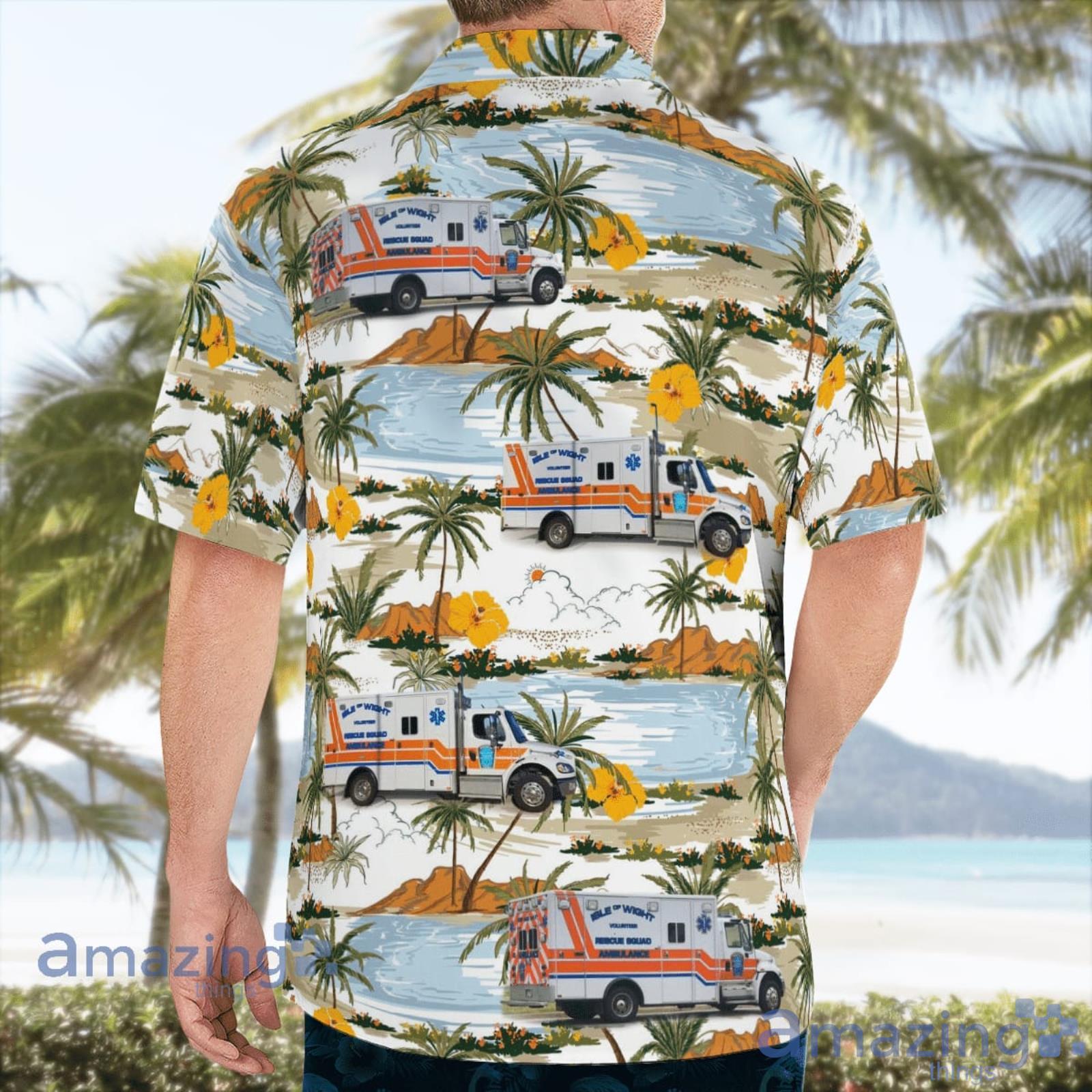 Isle of Wight Volunteer Rescue Squad Smithfield Virginia Hawaiian Shirt Summer Gift For Men And Women image Isle of Wight Volunteer Rescue Squad Smithfield Virginia Hawaiian Shirt Summer Gift For Men And Women Product Photo 4