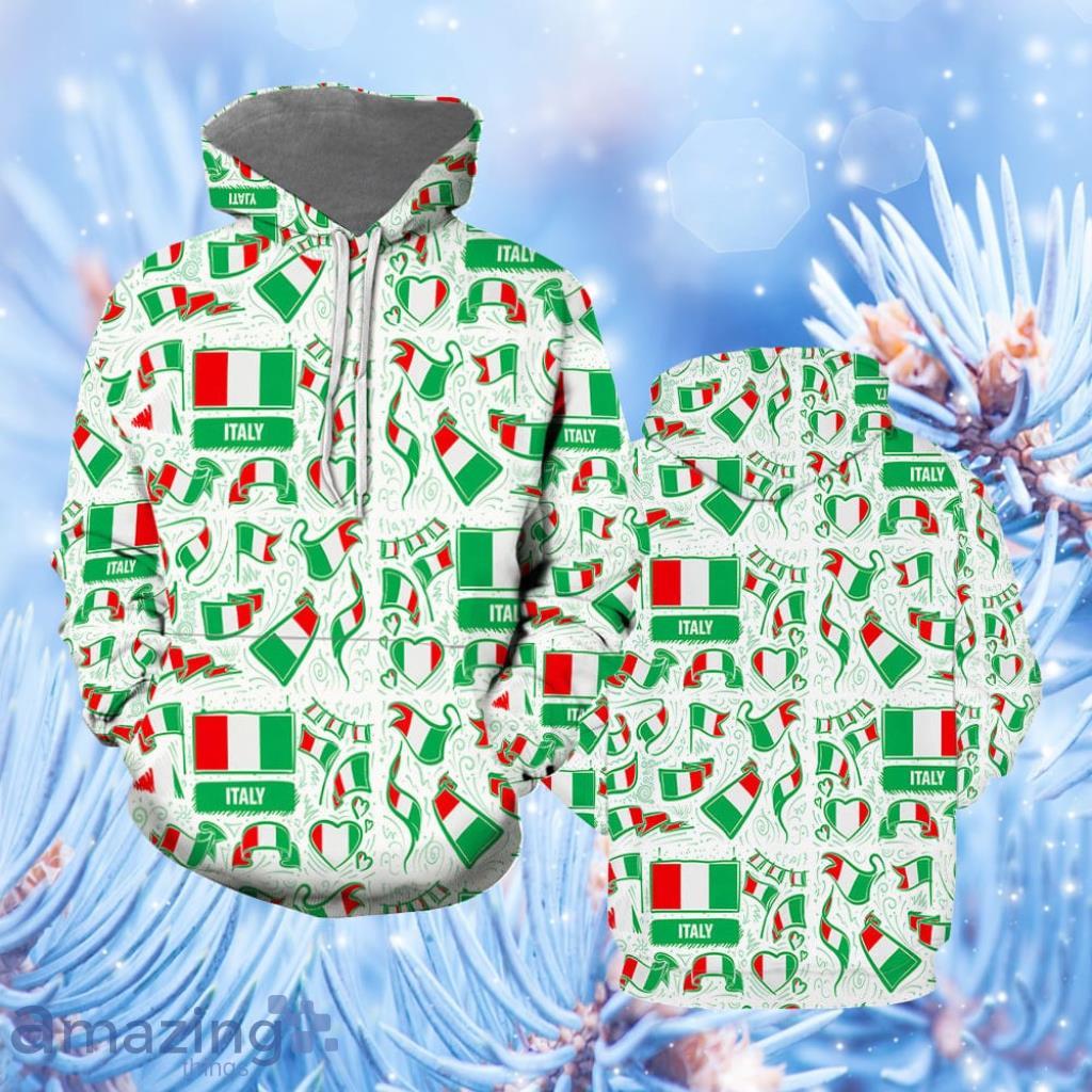 Italy Flag Aloha Hoodie All Over Print - Italy Flag Aloha Hoodie All Over Print  For Men & Women  TH1158
