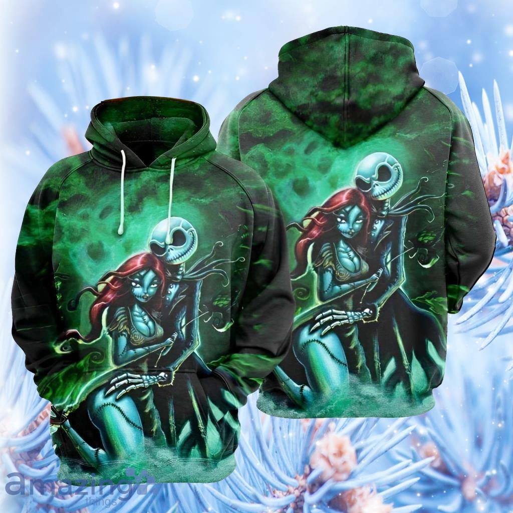 Jack And Sally Together Nightmare Before Christmas - Jack And Sally Together Nightmare Before Christmas Couple Hoodie