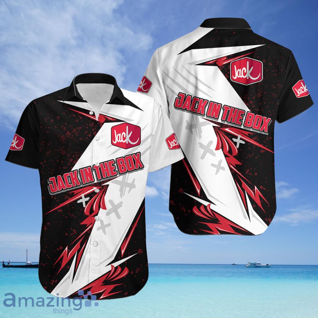 Jack In The Box Tropical Hawaiian Shirt - Jack In The Box Tropical Hawaiian Shirt