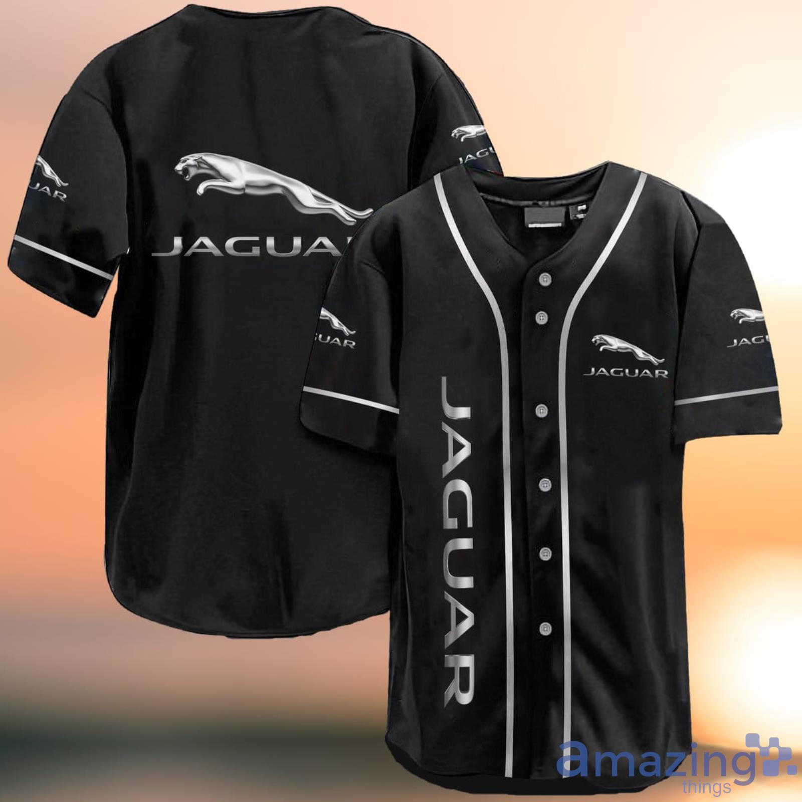 Jaguar Black Baseball Jersey Shirt Product Photo 1