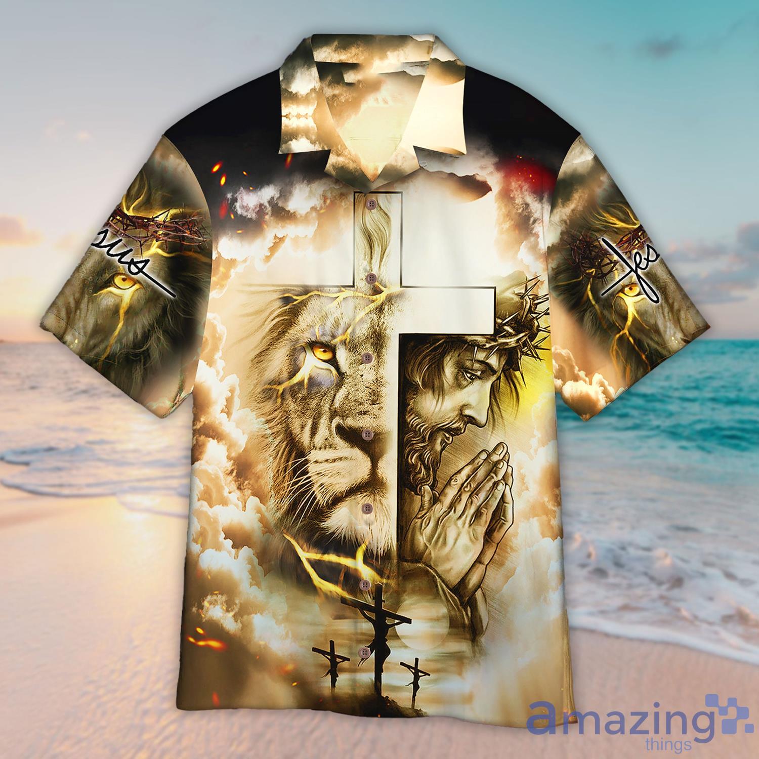 Jesus Aloha Hawaiian Shirts For Men And Women SSZ Product Photo 1