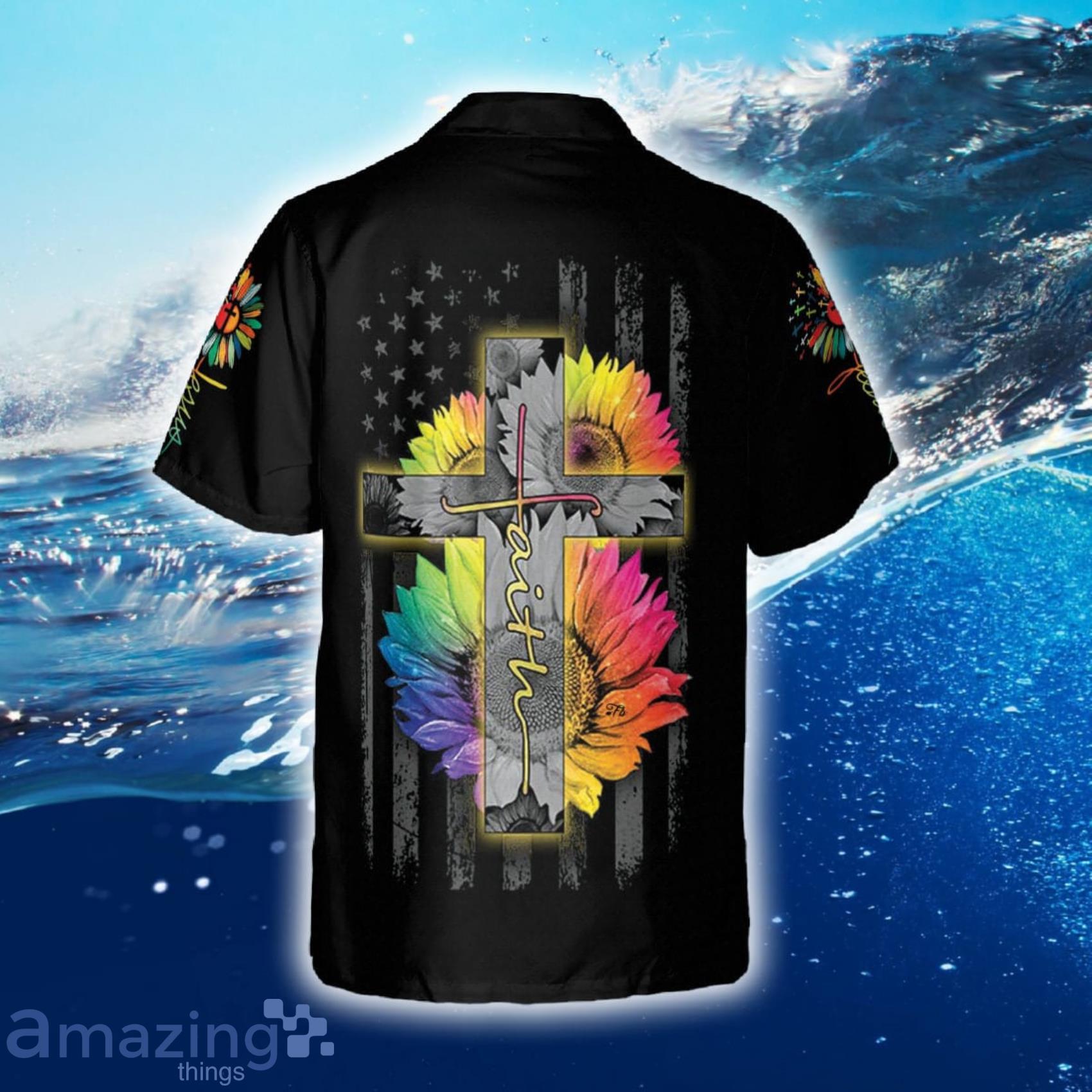 Jesus Colorful Jesus Portrait Hawaiian Shirt And Short image Jesus Colorful Jesus Portrait Hawaiian Shirt And Short Product Photo 5