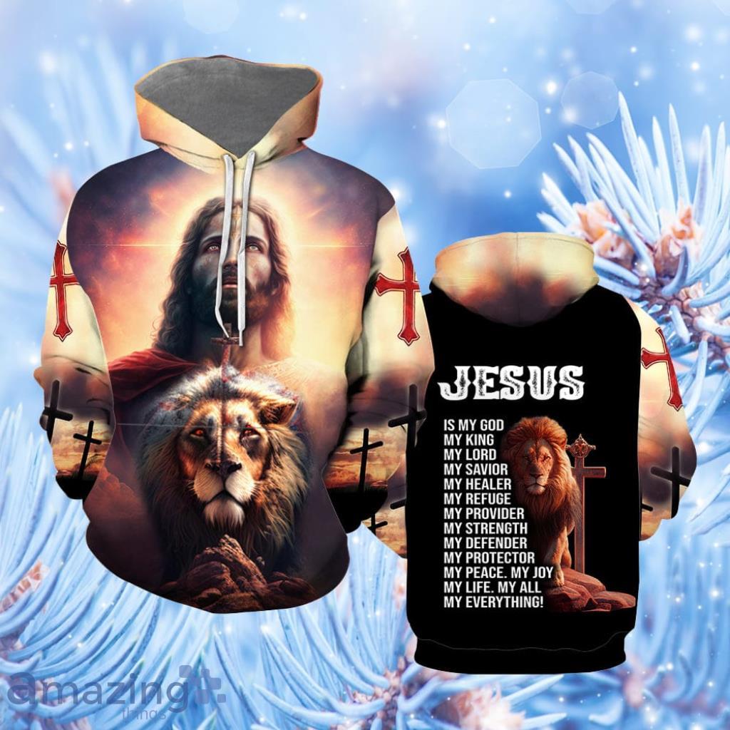 Jesus Is My God Hoodie Over Print - Jesus Is My God Hoodie Over Print  For Men & Women  HP5655