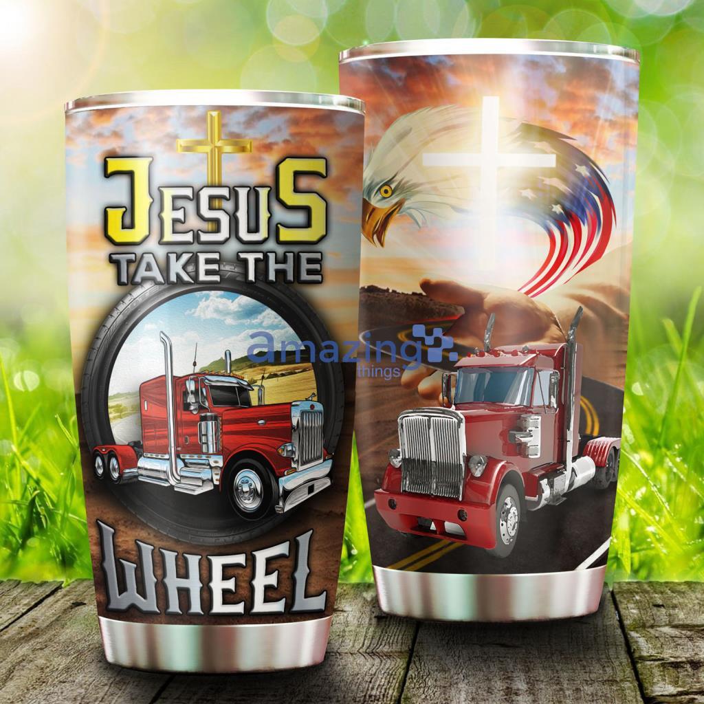 Jesus Take The Wheel Stainless Steel Tumbler - Jesus Take The Wheel Stainless Steel Tumbler
