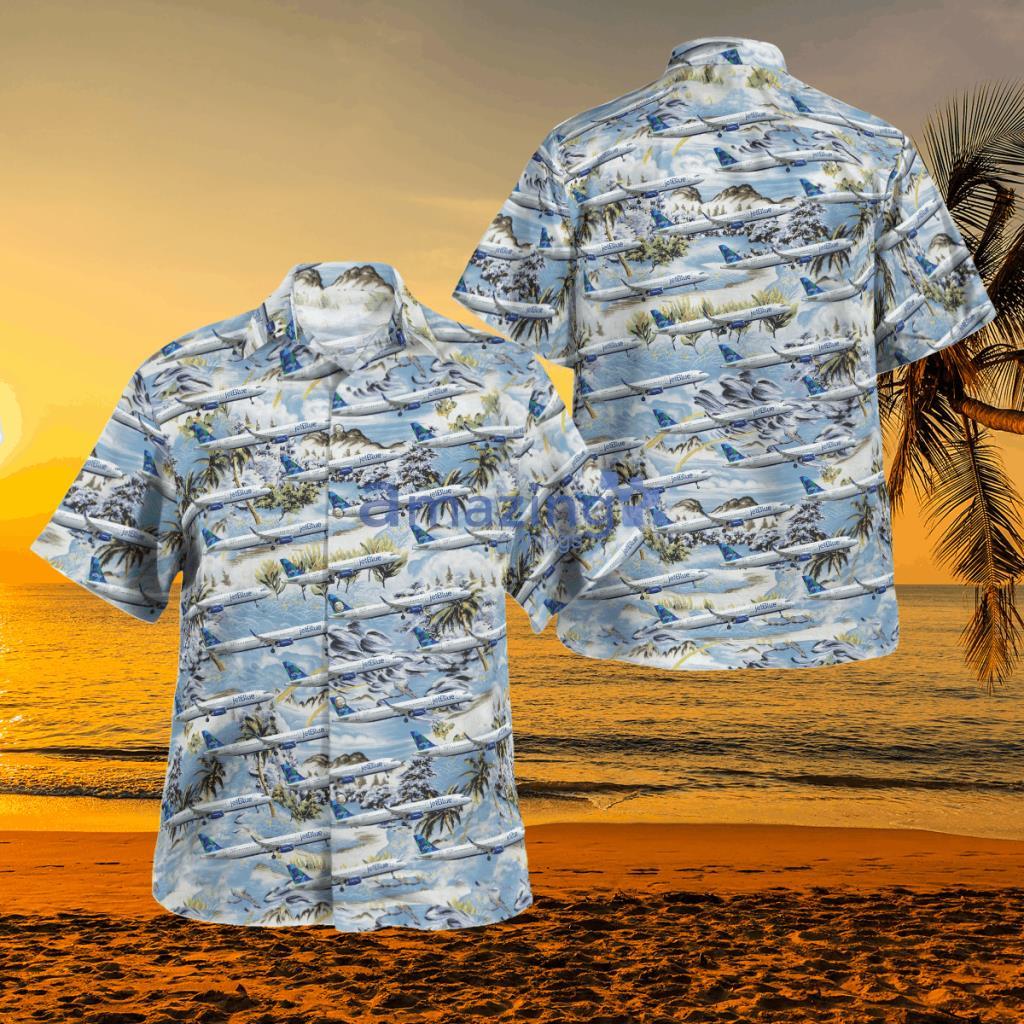 JetBlue Airbus A321 Hawaiian Shirt - BBTT2906BC12 JetBlue Airbus A321 Hawaiian Shirt