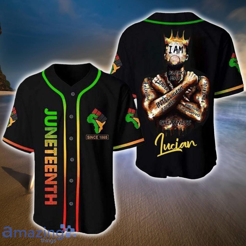 Juneteenth Since 1865 Black King Personalized Baseball Jerseys  Shirt - Juneteenth Since 1865 Black King Personalized Baseball Jerseys  Shirt