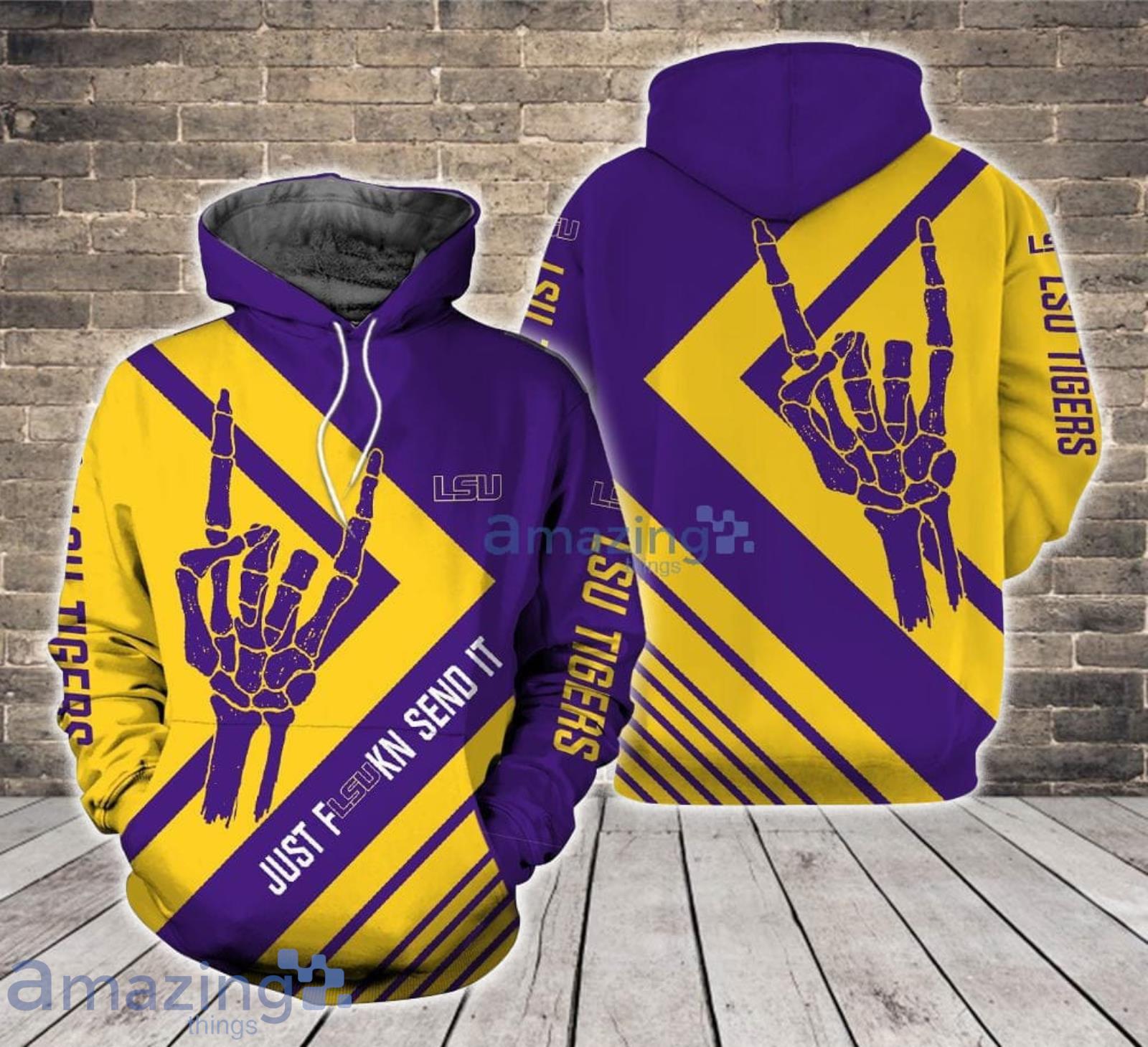 Just send it LSU Tigers 3D Hoodie For Fans Product Photo 1