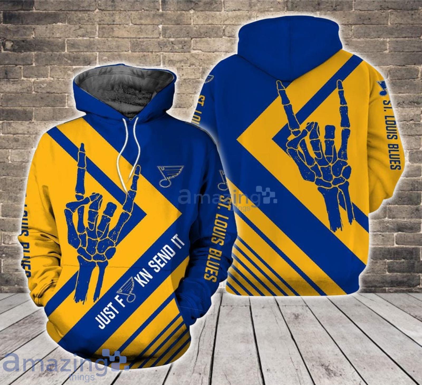 Just send it St. Louis Blues 3D Hoodie For Fans Product Photo 1 Just send it St. Louis Blues 3D Hoodie For Fans Product Photo 1