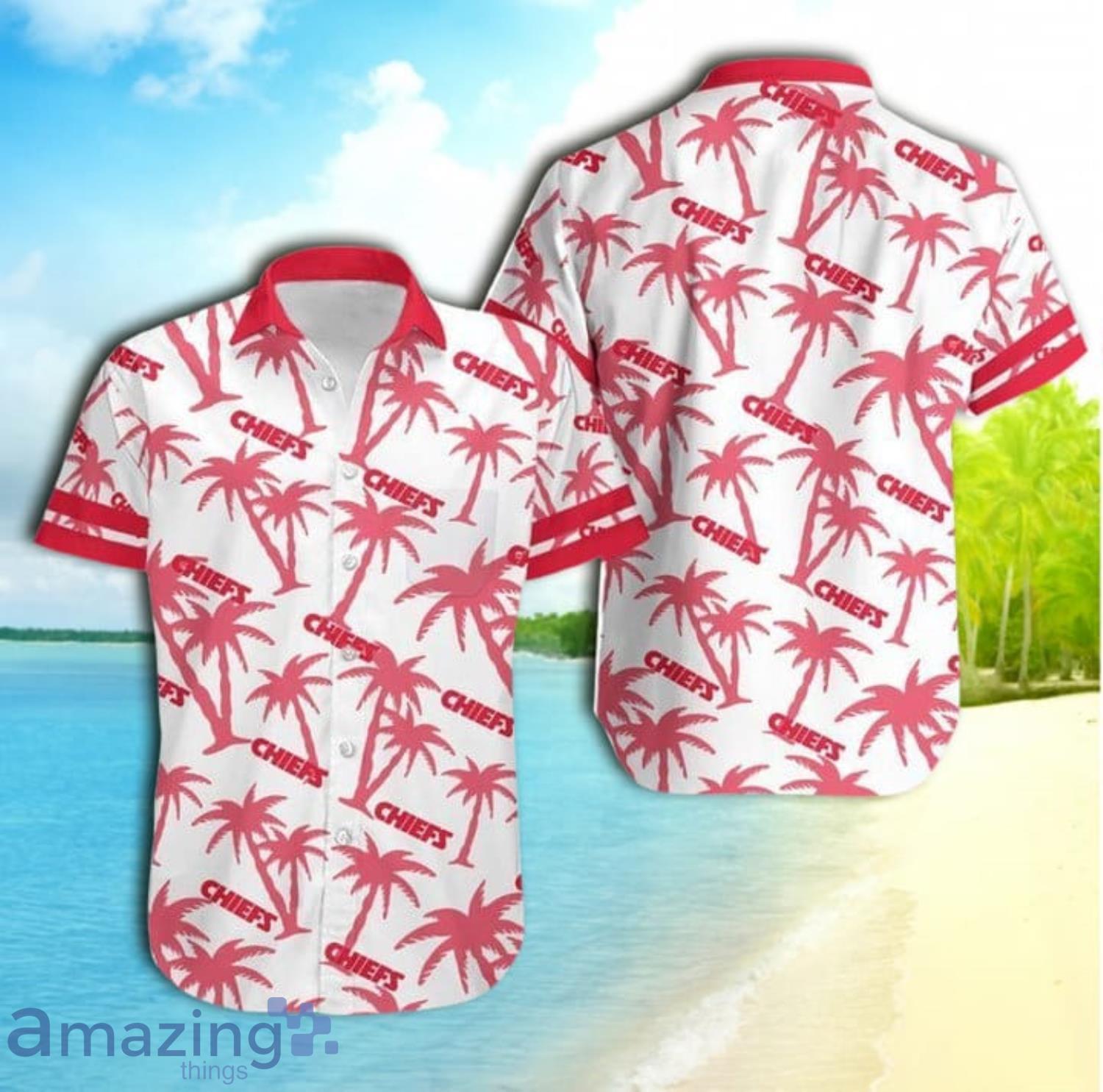 Kansas City Chiefs Coconut Tree Nfl Gift For Fan Hawaii Shirt Product Photo 1