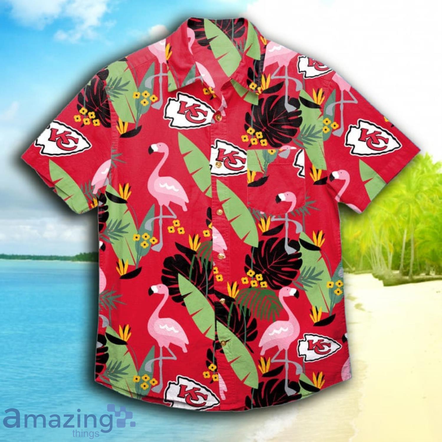 Kansas City Chiefs Hawaiian Shirts Button-Down Shirts Casual Beach Short  Sleeve