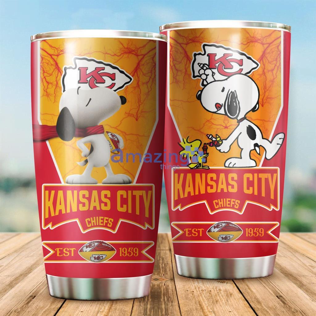 Kansas City Chiefs Snoopy Tumbler - 1 Kansas City Chiefs Snoopy Tumbler - 1