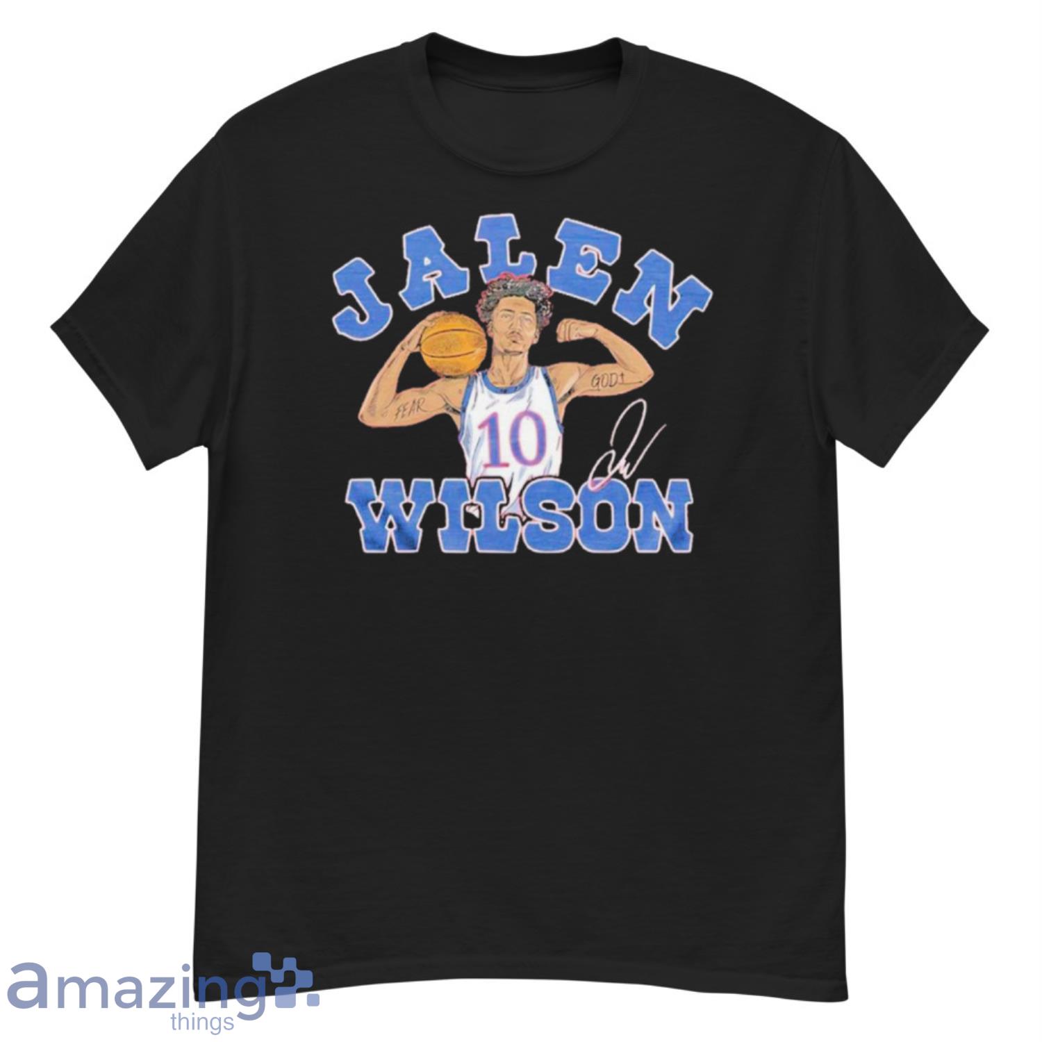 Kansas Jayhawks Jalen Wilson T shirt image Kansas Jayhawks Jalen Wilson T-shirt Product Photo 2