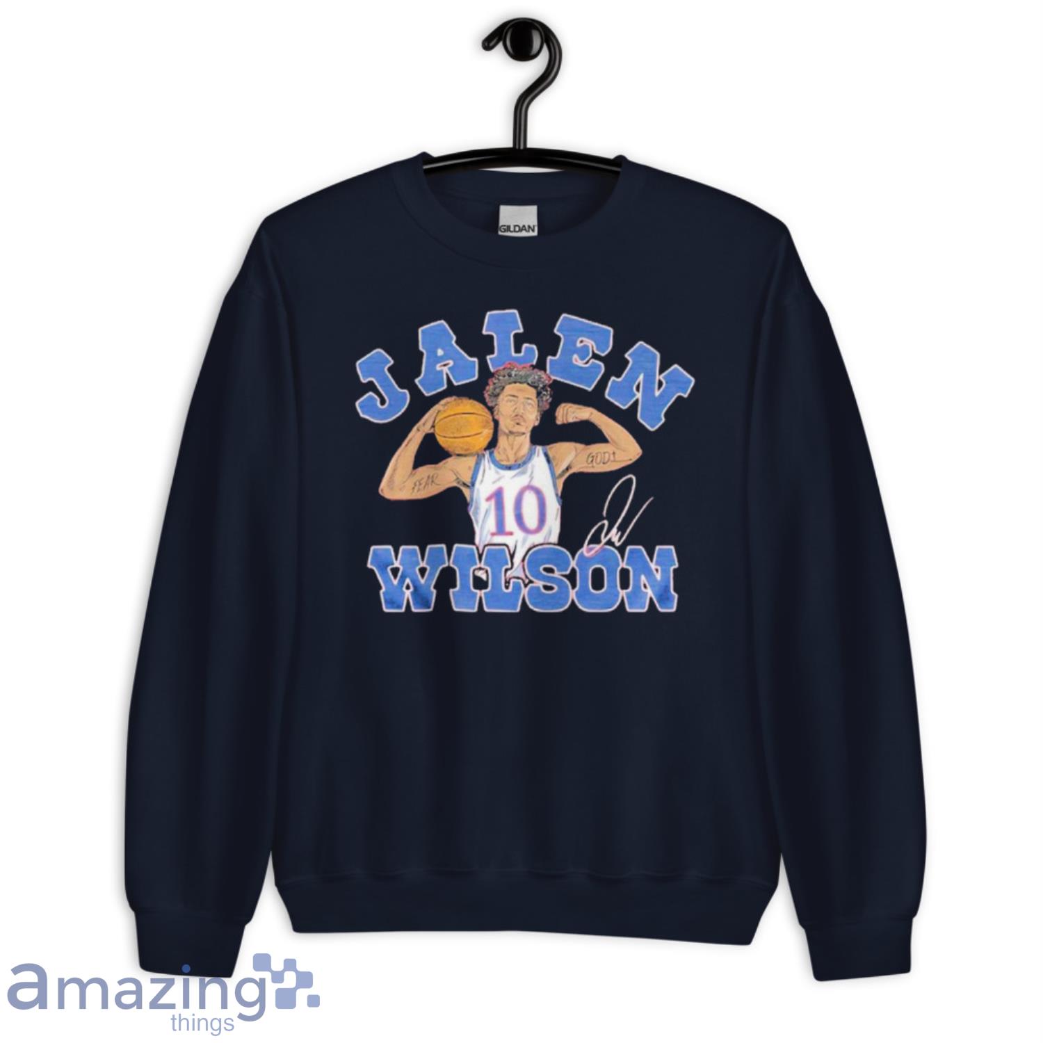 Kansas Jayhawks Jalen Wilson T shirt image Kansas Jayhawks Jalen Wilson T-shirt Product Photo 5