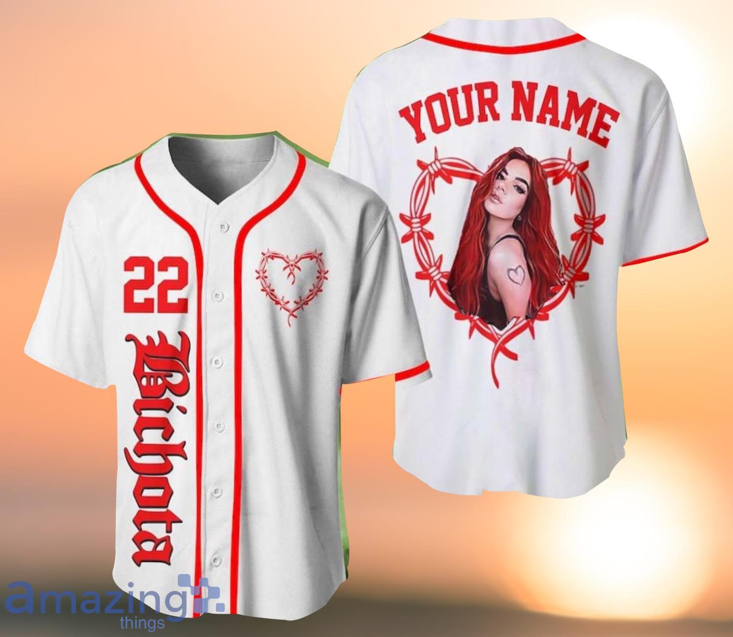 K.arol G Las B.ichotas No Lloran Baseball Jersey K.ar.ol G Love Tour Jersey Personalized Name And Number Baseball Jersey Shirt Product Photo 1