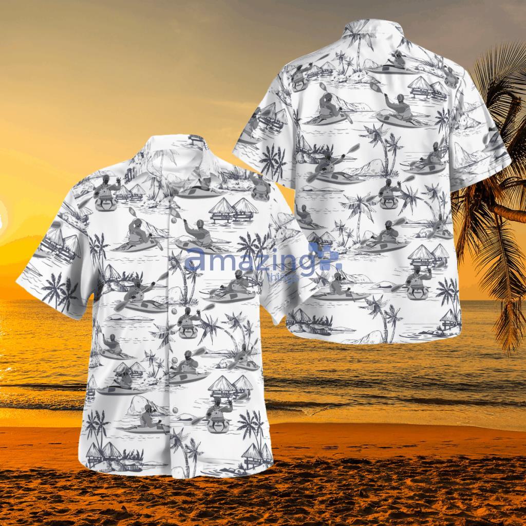 Kayaking Pattern Tropical Hawaiian Shirt - BBTT1802BG12 Kayaking Hawaiian Shirt