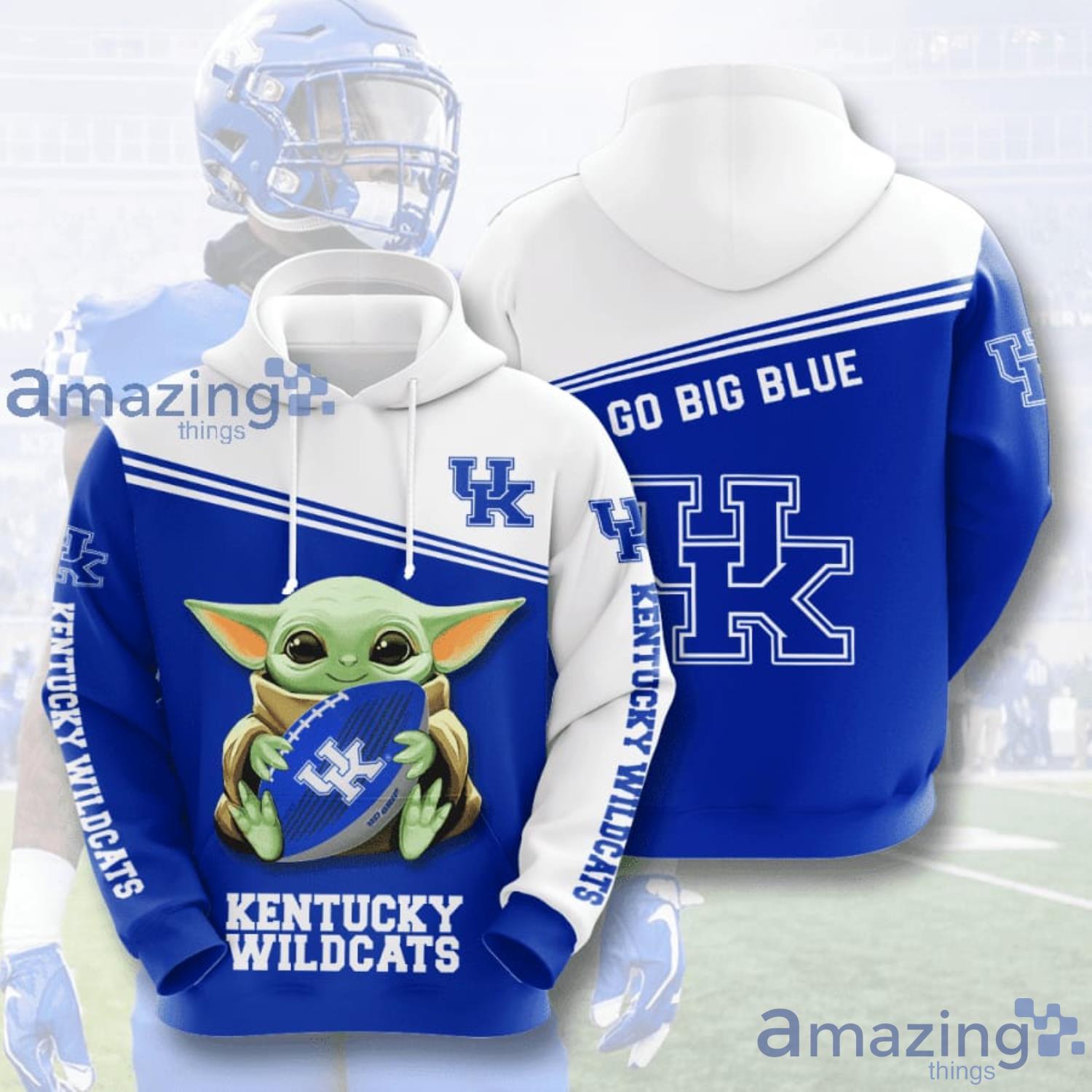 Kentucky Wildcats Baby Yoda Lover 3D Hoodie Product Photo 1 Kentucky Wildcats Baby Yoda Lover 3D Hoodie Product Photo 1