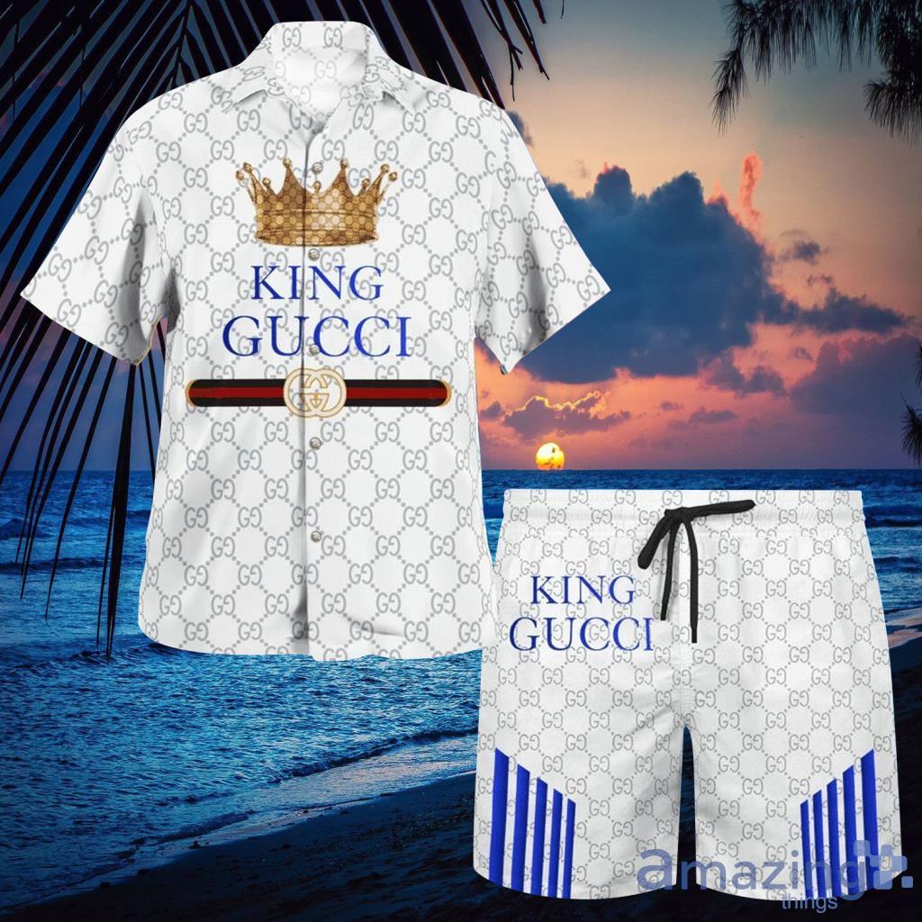 King Gucci Hawaiian Shirt And Short