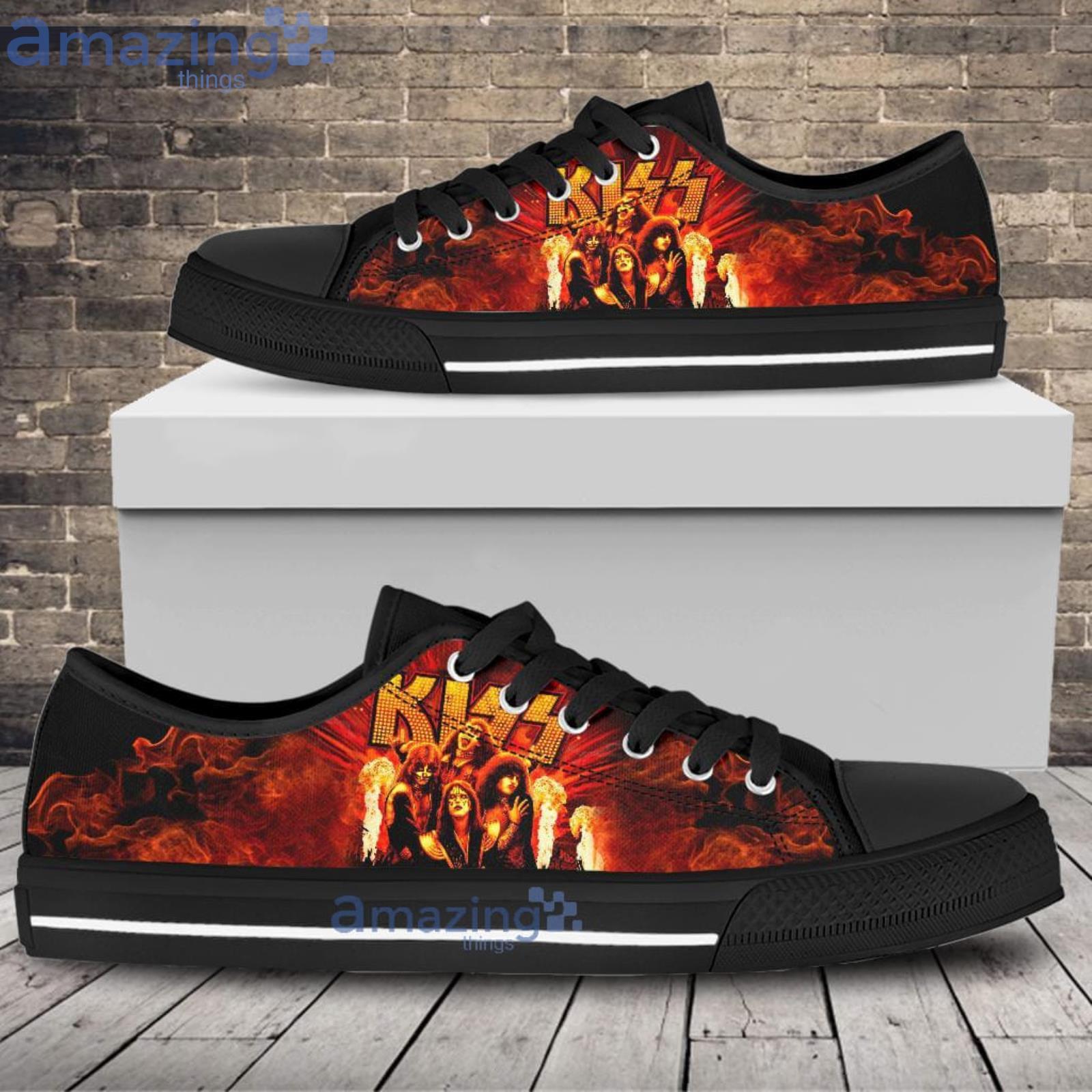 Kiss Low Top Shoes Gift Kiss Gift For Kiss’s Fan Product Photo 1