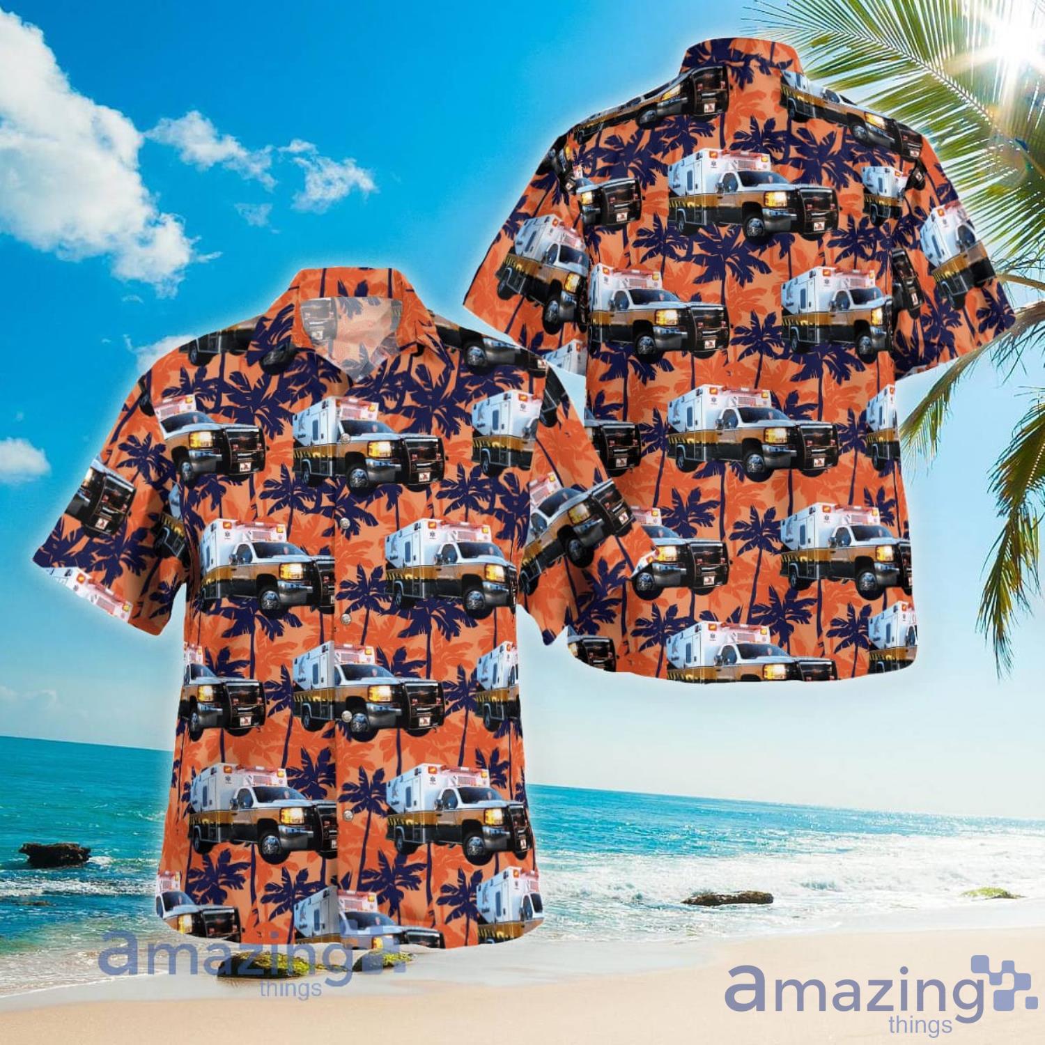 Lafayette Louisiana Acadian Ambulance Aloha Summer Vacation Gift Hawaiian Shirt Product Photo 1